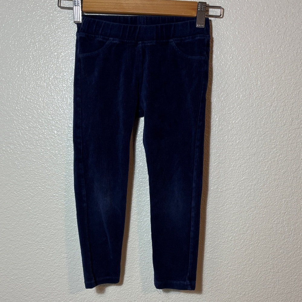 Hanna Andersson Navy Blue Corduroy Jegging Pants Size 5 | casual | stretchy